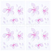 Waterproof Cherry Blossom PET Waterpoof Car Stickers DIY-WH0366-46-1