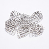 Owl Alloy Pendant Rhinestone Settings EA11877Y-NF-1