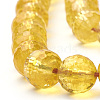 Natural Citrine Beads Strands G-T064-20-8mm-3