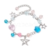 Alloy Star Charms Braclets BJEW-JB10230-1