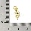 Real 18K Gold Plated Brass Pave Colorful Cubic Zirconia Pendants KK-M283-06D-02-3