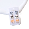 Baking Paint Acrylic Dog Stud Earrings for Women PW-WG92DC8-01-1