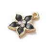 Flower Alloy Enamel Pendants ENAM-A007-05KCG-01-2