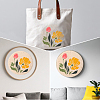 Flower Pattern Punch Embroidery Starter Kits DIY-WH20007-743B-5