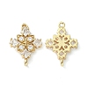 Brass Pave Cubic Zirconia Connector Charms X-KK-G462-45KCG-04-1