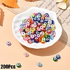 200Pcs Transparent Acrylic Beads TACR-YW0002-08M-5