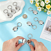 Stainless Steel Photo Locket Keychains KEYC-WH0056-007P-4