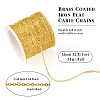 Brass Coated Iron Flat Cable Chains CH-TAC0007-02G-4