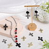 SUNNYCLUE 24Pcs 6 Colors Alloy Pendants FIND-SC0007-69-4