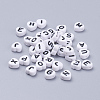 Acrylic Letter Beads MACR-CW0001-04-1