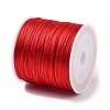   5 rolls 5 colors Nylon Rattail Satin Cord NWIR-PH0002-09B-02-2