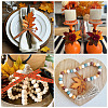 2 Rolls 2 Styles Thanksgiving Day Themes Polyester Ribbon OCOR-TA0003-29B-8