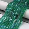 Transparent Glass Beads Strands EGLA-A044-T6mm-MB18-2