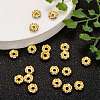 Brass Rhinestone Spacer Beads RB-A006-6MM-G-6