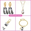 30Pcs 15 Styles Acrylic Pendants OACR-YW0002-64-6