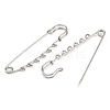 304 Stainless Steel Safety Pins Brooch Findings STAS-K252-05D-P-2