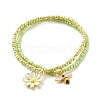 2Pcs Glass Seed Beaded Stretch Bracelets Set BJEW-JB08088-05-1