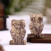 Natural Dendritic Jasper Owl Home Desktop Decoration PW-WG643F5-01-2