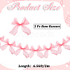 1Pc Polyester Bowknot Hanging Banners FEPA-CP0001-03-2