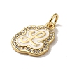 Brass Micro Pave Cubic Zirconia Pendants KK-K354-02G-L-2