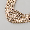 Iron with Rhinestone Elastic Headband OHAR-WH0034-26A-2