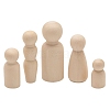 Unfinished Wooden Peg Dolls Set PW-WG39B3A-01-2