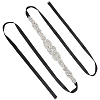 Flower Full Crystal Rhinestone Handmade Bridal Belts for Wedding Dresses AJEW-WH20006-233B-01-6