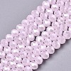 Electroplate Glass Beads Strands EGLA-A044-J4mm-A02-1