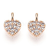 Brass Micro Pave Cubic Zirconia Charms KK-P157-14G-01-NF-1