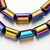 Electroplate Non-magnetic Synthetic Hematite Beads Strands G-F300-02-02-1