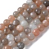 Natural Multi-Moonstone Beads Strands G-P322-43-6mm-4