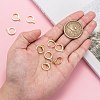 Brass Huggie Hoop Earring Findings X-KK-L179-04G-A-7