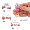 Imitation Jelly Acrylic Linking Rings OACR-S036-001A-F-5