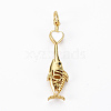 Brass Cubic Zirconia Pendants KK-N227-81-NF-2