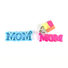 Mother's Day Theme DIY Pendant Silicone Molds DIY-P053-05-2