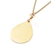 304 Stainless Steel Double Layer Necklaces NJEW-M181-23G-2