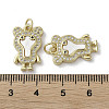 Brass Micro Pave Cubic Zirconia Pendants KK-G485-31B-G-3