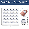 Gorgecraft 10 Sheets Transparent Acrylic Rhinestone Sticker DIY-GF0009-14B-2