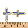 Alloy Blue Enamel Connector Charms ENAM-S003-02H-3