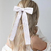 1Box Polyester Alloy Bowknot Hair Clips PHAR-CN0001-03-5