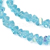 Electroplate Transparent Glass Beads Strands EGLA-P061-04C-AB20-2