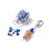 7 Chakra Tumbled Gemstone Chips Filling Wishing Bottle Pendant Decorations HJEW-JM00779-6