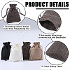 Beebeecraft 4 Colors Polyester Imitation Burlap Packing Pouches Drawstring Bags ABAG-BBC0001-04A-6