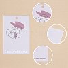 120Pcs 3 Style Rectangle with Women Pattern Cardboard Jewelry Display Cards CDIS-SZ0001-17-4