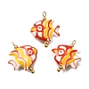 Ocean Themed Hand Painted Ceramic Porcelain Pendants PR-CBA0027-05G-05-1