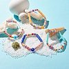 Handmade Polymer Clay Heishi Beads Stretch Bracelet BJEW-JB07372-2