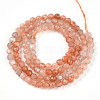 Natural Sunstone Beads Strands G-T141-67-3