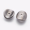 Tibetan Style Wavy Spacer Beads LS-TIBEP-A11067-B-FF-2