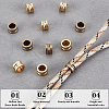 ARRICRAFT 24Pcs 2 Colors Brass Beads FIND-AR0002-32-4