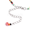 Handmade Millefiori Glass Beads Anklets AJEW-AN00341-02-3